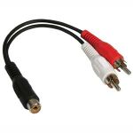 InstallerParts (10 Pack) 6 Inch RCA - Female to RCA - Male x2 Splitter -- Multiuse -- Durable