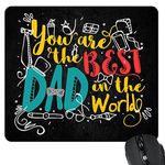 YaYa cafe Quirky Best Dad in The World Printed Mouse Pad for Dad