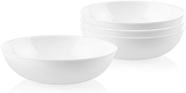 Corelle Meal Bowls, 4-Piece Set, Winter Frost White, 1.35L