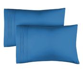 Queen Pillow Cases Set of 2 - Extra Soft, Hotel Quality Pillowcase Covers - Comfy & Cooling - Pack of 2 Pillow Cases - Machine Washable Pillow Protectors - 2 Piece - Queen Size Royal Blue Pillow Cover