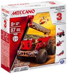 MECCANO, 3 Model Set - Rescue with 87 Parts and 2 Real Tools Kids STEM Construction Education Toy, Model Building Kit for Boys and Girls Aged 8 and Up