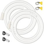 Kerykwan 2 Pack 5 FT Air Conditioner Drain Hose Kit, Plastic Tube for AC Condensate, Flexible&Durable Drain Hose for Mini Split AC&Portable AC Washer Dishwasher Faucet