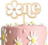 Daisy Cake Topper For 1st Birthday - First Birthday Cake Decoration, Retro Groovy Boho Daisy, Daisy Birthday Party Decor, Best Flower Cake Topper For Baby(Daisy One Cake Topper)