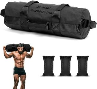 Yes4All Sandbags for Working Out, Unfilled Adjustable Sand Bags for Weight Training with Handles, Multiple Colors & Sizes 5-200lbs