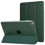 MoKo Case Fit New iPad Mini 5 2019/Mini 4 2015 (5th/4th Generation 7.9-inch), Slim Lightweight Smart Shell Stand Cover with Translucent Frosted Back Protector, with Auto Wake/Sleep, Midnight Green