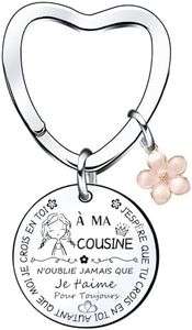 LKJHGF Cadeau Cousine Porte-clés Cousine - J'ai essayé de te trouver le meilleur des cadeaux mais hélas,tu m'as déjà! - Cadeau Cousine Anniversaire porte-clés Cadeau Cousine Noël Cadeau Cousine 18 ans