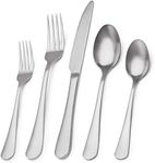 Matte Silverware Set,SHARECOOK Sati