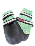 All Weather Neoprene Paw Protector Dog Boots with Reflective Straps in 5 Sizes! (Turquoise XXL)