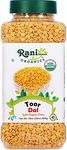 Rani Organic Toor Dal (Split Pigeon Peas) 32oz (2lbs) 908g PET Jar ~ All Natural | Vegan | Gluten Friendly | Non-GMO | Indian Origin | USDA Certified Organic