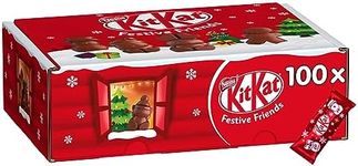 Nestle Kit Kat Christmas Friends 100 Assorted Milk Chocolate Christmas Figures Bulk Chocolate Box, 820 g