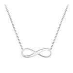 Amazon Essentials 9ct White Gold Infinity Necklace (previously Amazon Collection)