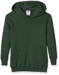 Fruit of the Loom Unisex Kids Pull-over Classic Hooded Sweat, Bottle Green, 5-6 Years (Manufacturer Size:26)