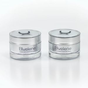 Bluelene Face and Neck Remodel Mask with Methylene Blue, Growth Factors, Advanced Peptides, Niacinamide, Cork Oak, Linseed, and Edelweiss (15 ML)
