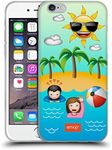 Official Emoji Beach Happy Summer Soft Gel Case Compatible for Apple iPhone 6 / iPhone 6s