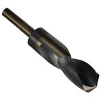 Drill America 1-9/64" Reduced Shank High Speed Steel Black & Gold Contractor Drill Bit with 3-Flat 1/2" Shank, KFD3F Series