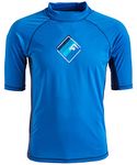 Kanu Surf Men's Victor UPF 50+ Sun Protective Rashguard Swim Shirt, Royal, X-Large