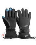 OutdoorMaster Ski Snow Gloves for Women & Men, 3M Waterproof Windproof Winter Warm Gloves for Winter Sports