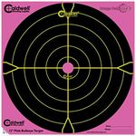 Caldwell Orange Peel 12 Inch Pink Bulls Eye Target, 5 Pack