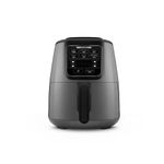 Karaca Air Cook XL 2 in1 Digital Air Fryer for 4 People, 4L - Instant & 6 Cooking Functions, Single Drawer - Circulation Air Tech Airfryer - Less Fat Technology, Compact Air Fryer - 1550W, Space Grey