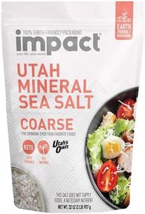 Impact - Coarse Grain Utah Mineral Sea Salt - Unrefined Non-GMO Gluten Free Trace Minerals Gourmet Salt from Ancient Central Utah Deposit - 2lb