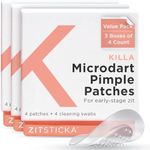 ZitSticka Killa Acne Patches for Face - World's Most Potent Pimple Patch with Fast-Acting Microdarts - Starts Working within 2 Hours for Deep, Early-Stage Zits & Blemish (3 Boxes bundle, 12ct)