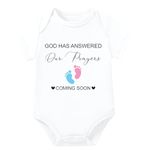 Lillypupp Pregnancy Announcement Gift for Grandparents to be | Baby Coming Soon Bodysuit Reveal idea for Grandma, Grandpa, Dad, Husband, Aunt, Uncle or Family