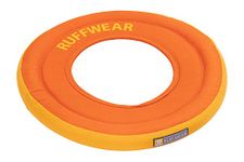 RUFFWEAR Hydro Plane Dog Flying Disc Toy, Floating Dog Frisbee, Campfire Orange, Large