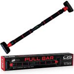 Door Pull Up Bar Doorway Chin Up Bar - Adjustable Width Locking Mechanism from 57-92 cm (23.01in-37.2in) - for Home Gym Upper Body Workout, Non-slip Secure Grip. No Screws (Pull Up bar)