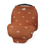 Itzy Ritzy 4-in-1 Nursing Cover, Car Seat Cover, Shopping Cart Cover and Infinity Scarf – Breathable, Multi-Use Mom Boss Breastfeeding Cover, Car Seat Canopy, Cart Cover & Scarf, Terracotta Sunrise