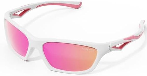 ACBLUCE Girls Sunglasses for Kids Child Toddler Polarized Sport Softball Running Beach Baseball pink Glasses Age 3-7