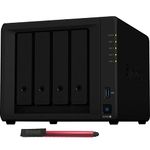 Synology DiskStation DS920+ 4-Bay NAS Enclosure - 8GB (2 x 4GB DDR4), BROAGE 64GB Flash Drive