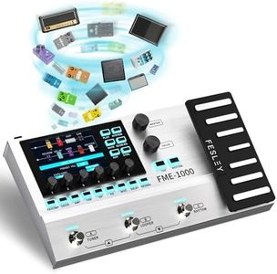 Fesley Multi Effects Guitar Pedal: Multi-effects Guitar Workstation with 61 Amp Modeling, 157 Effects, 3.5‘ screen, IR Manager, Looper, MIDI, USB Audio and PC Editor, for Performance Live Streaming