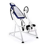 Klarfit Relax Zone Comfort -Inversion Table Back Hang Ups (Max Load 150kg, 180 Max Inversion & Pivot Bearing), White/Blue