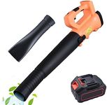 LAPOOH Cordless Leaf Blower 3000W Electric Leaf Blower 6 Adjustable Speeds 1500mAh Battery Powered Leaf Blower for Lawn Care Snow Blowing Yard Cleaning