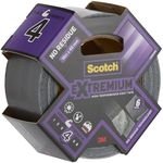 Scotch Extremium Duct Tape, No Residue, High performance, 18 m x 48 mm - Extra strong adhesive, Ideal for Demanding Repairs, Water and UV Resistant, Hand Tearable, Silver Gaffer Tape
