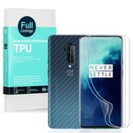 Ibywind Screen Protector For OnePlus 7T Pro/7 Pro,with 2Pcs Flexible TPU Film,1Pc Camera Lens Protector,1Pc Backing Carbon Fiber Film [Fingerprint Reader,Easy to install]