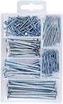 240 Pcs Nails Assortment Hardware Furniture Nails Set for Repair Wood DIY Hanging Pictures, Silver