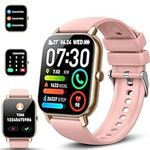 2024 Smart Watch for Men Women Answer/Make Calls, 1.85"Fitness Tracker with 100+Sports Modes Step Counter Heart Rate Sleep Monitor Fitness Watch IP68 Waterproof Activity Trackers Smartwatch, Rose Gold