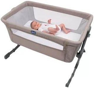 Chicco Next2Me Essential Infant Cosleeping Crib, Sustainable, Compatible with Different Beds, Adjustable Height, Tiltable, Good Air Circulation, Mattress and Bag Included, 0-6 m