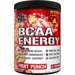 Evlution Nutrition BCAA Energy - Essential BCAA Amino Acids, Vitamin C, Natural Energizers for Performance, B Vitamins, Pre Workout, 30 Servings (Fruit Punch)