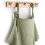 Comfy Cubs Muslin Nursing Cover, Pack of 1, 100% Muslin Cotton Breastfeeding Cover Up - Soft & Breathable Baby Nursing Scarf with Adjustable Neck Strap - Portable Essential for Newborn - Sage