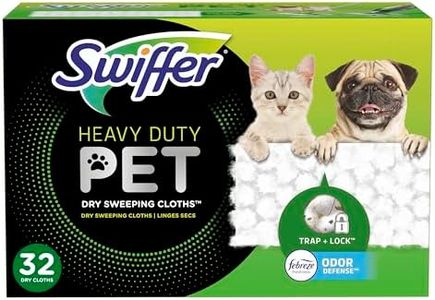 Swiffer Sweeper Pet, Heavy Duty Dry Sweeping Cloth Refills With Febreze Odor Defense, 32 Count