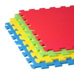 EASY HOME Easyhome Puzzle Eva Foam Mat For Kids, Interlocking Mat Tiles For Gymnastics, Exercise, Playing And Home Protective Flooring - 60X60 Cm - 12Mm Thickness, Multicolor (Pack of 8)