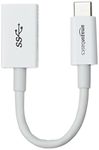 Amazon Basics USB Type-C to USB 3.1 Gen1 Female Adapter Cable - White