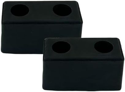 Fudatong 2 Pack Buffers USA Molded Rubber Bumper Block Dock Buffer 6x3x3 for Chassis/Trailers/Truck/Flatbed/Reefer with Steel Washer (4502-1276)