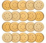 SATC Orbital Sander Discs 100PCS 125mm Sanding Discs Hook and Loop Mixed Grits 60 80 120 150 220