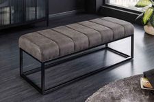 Brown Tufted Benches