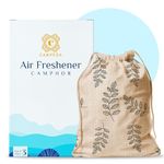 Camveda Air Freshener (Camphor) 50g-Pack of 3 (150g) | Pure & Organic Air Freshner For Rooms, Cars, Bathrooms, Closets, Drawers, Workspaces | Mosquito Repellent | Calming & Refreshing Fragrance