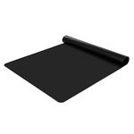 KitchenRaku Extra Large Silicone Mat for Kitchen Worktop Protector, Nonstick Heat Resistant Countertop Mat, Nonskid Placemat, Craft Mat, Table Mat (Black, 60X40cm)