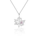 MAOFAED Maple Leaf Gift Canadian Maple Leaf Necklace Insect Gift Nature Lover Gift Leaf Jewelry for Women (Maple Leaf CA)